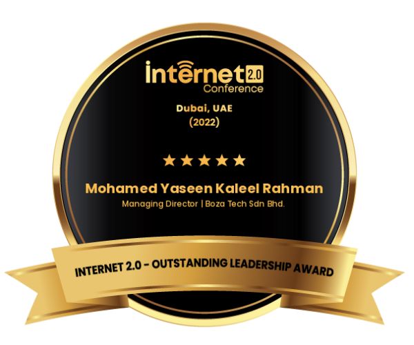 Boza Tech Brunei - Internet 2.0 Outstanding leadership Award